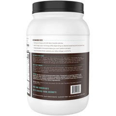 Left Coast Performance Keto Shake Chocolate closeup reveals creamy texture and chocolate notes