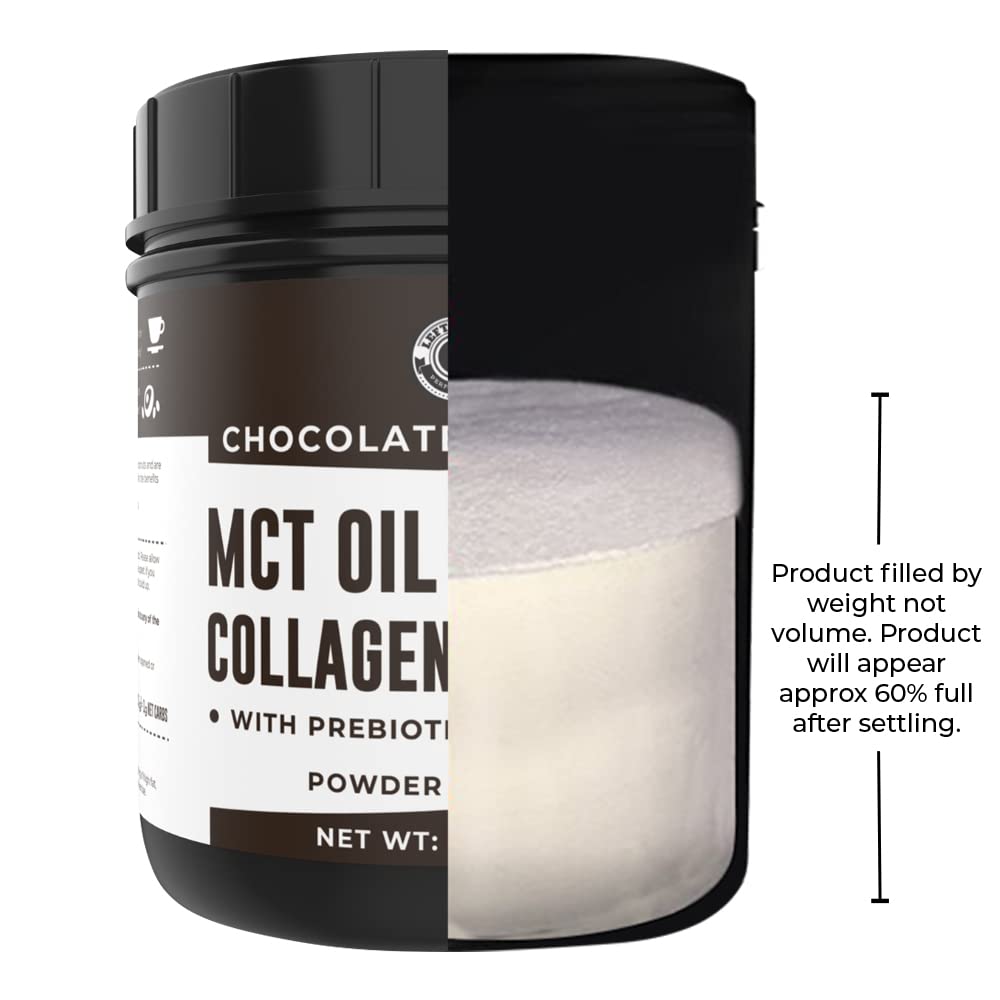 Left Coast Performance MCT Oil Powder cup with mug ready for daily routine.
