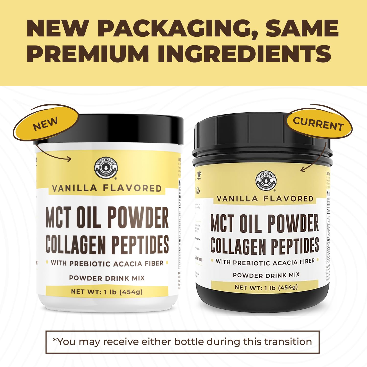 Left Coast Performance MCT Oil Powder scoop for daily use