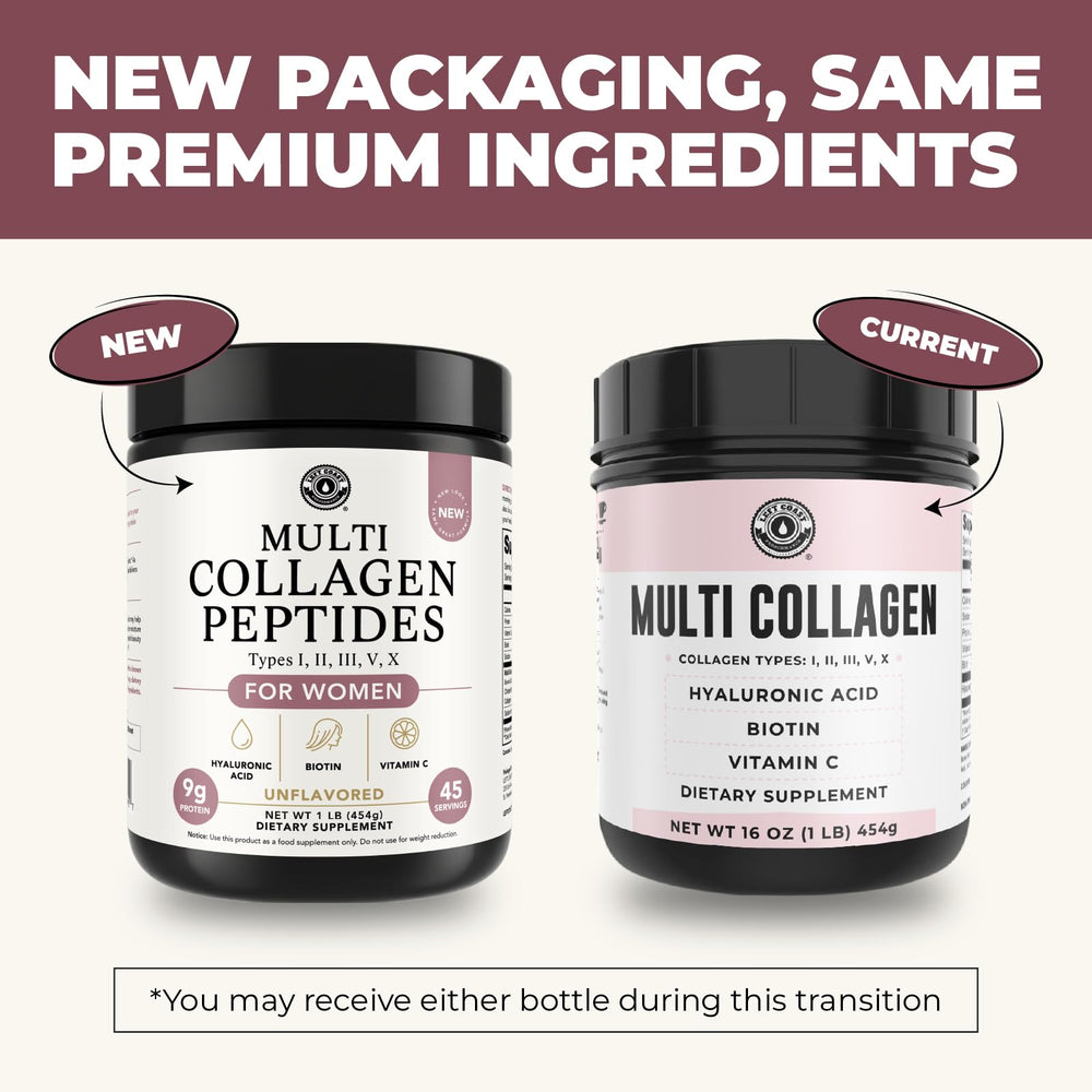 Included scoop with Left Coast Performance multi-collagen powder for precise daily servings