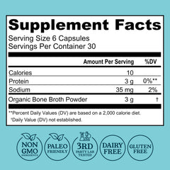 Left Coast Performance organic bone broth powder container highlighting high-quality powder for nourished joints and skin.