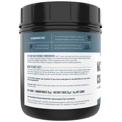 Left Coast Performance MCT blend topping on a smoothie bowl for texture.