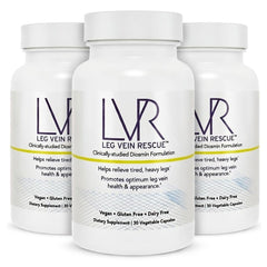 LEG VEIN RESCUE Diosmin bottle front supports leg comfort and circulation.