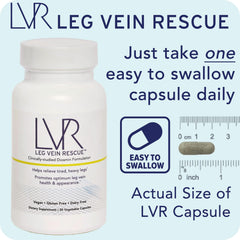 LEG VEIN RESCUE Diosmin daily dose concept for routine.