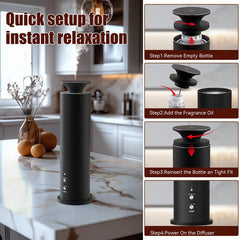 Legardliliu 3.5 oz capacity diffuser highlights oil efficiency