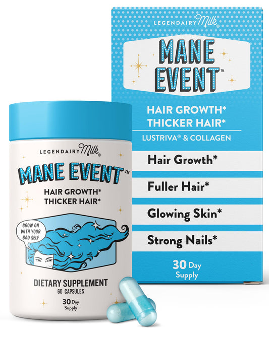 Legendairy Milk Mane Event bottle for daily hair support.