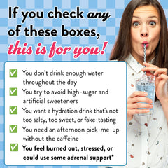 Legendairy Milk She’s Thirsty nutrition profile highlights potassium and magnesium for hydration support.