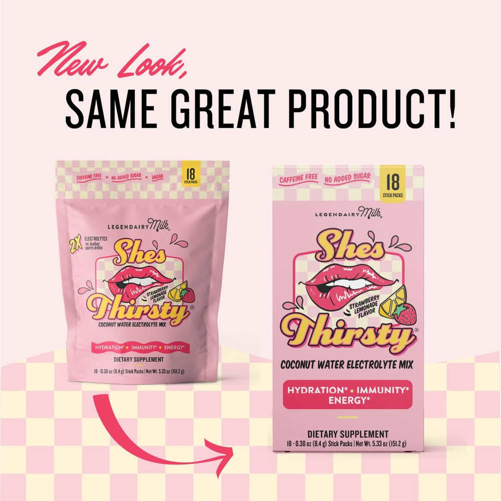 Legendairy Milk She’s Thirsty on-the-go pack blends easily for busy days.
