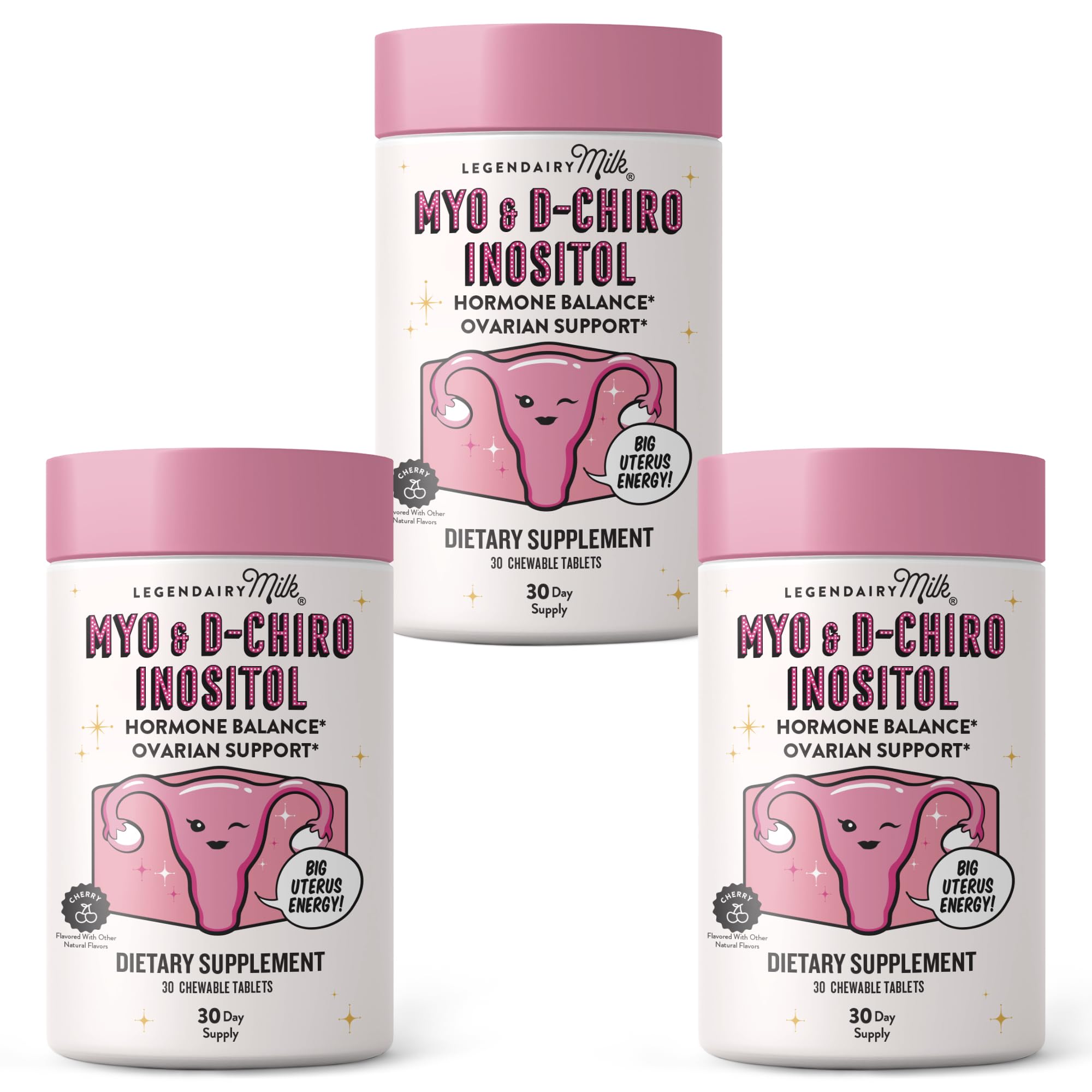 Legendairy Milk 40:1 packaging highlights PCOS support features