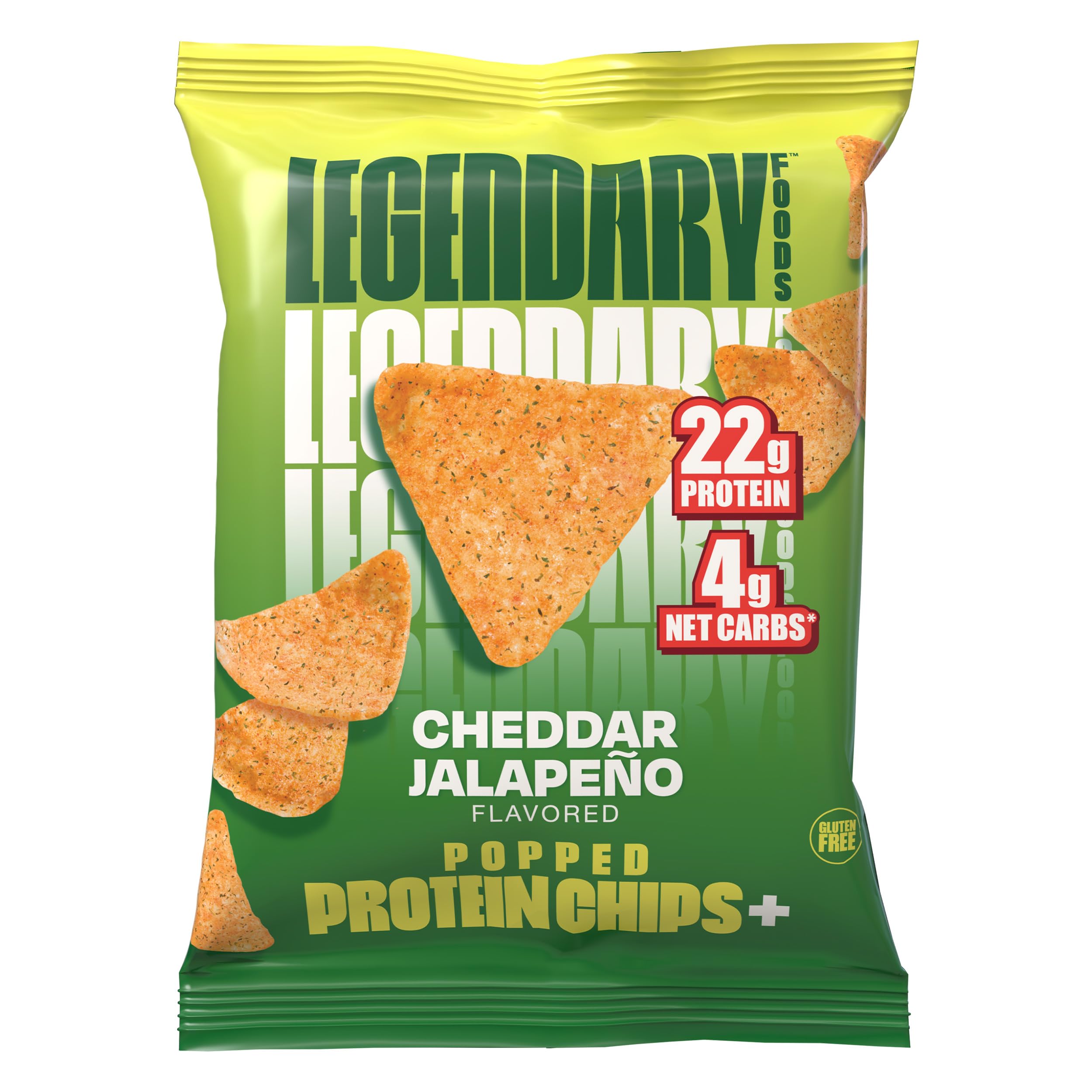 Legendary Foods Cheddar Jalapeño Protein Chips on-the-go—keeps you fueled during busy days.
