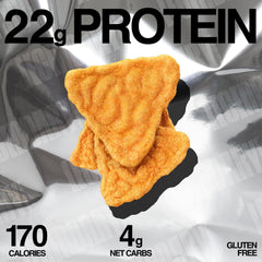 Legendary Foods Cheesy Nacho Chips snack-pack image demonstrates convenient 10-pack portability.