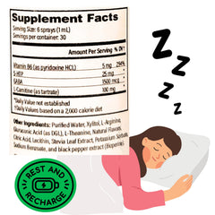 Legere 5-HTP Plus GABA packaging shows dosage and ingredients clearly.