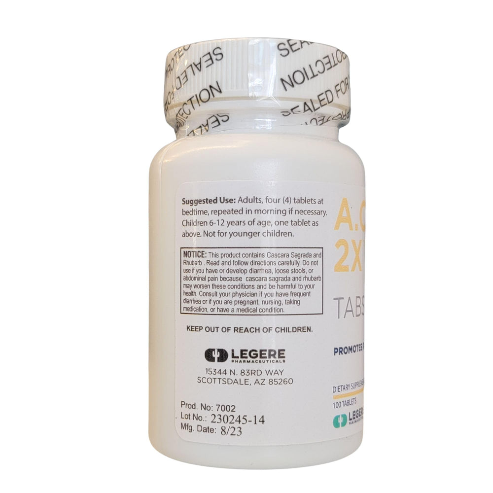Legere A.C.R 2X bottle on a clean counter for easy access.
