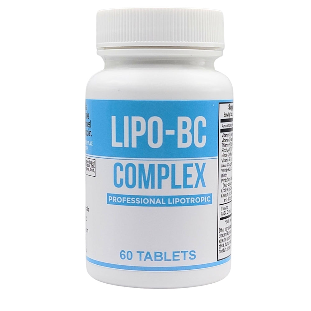 Legere Lipo-BC tablets closeup highlights B-Vitamin complex for energy support