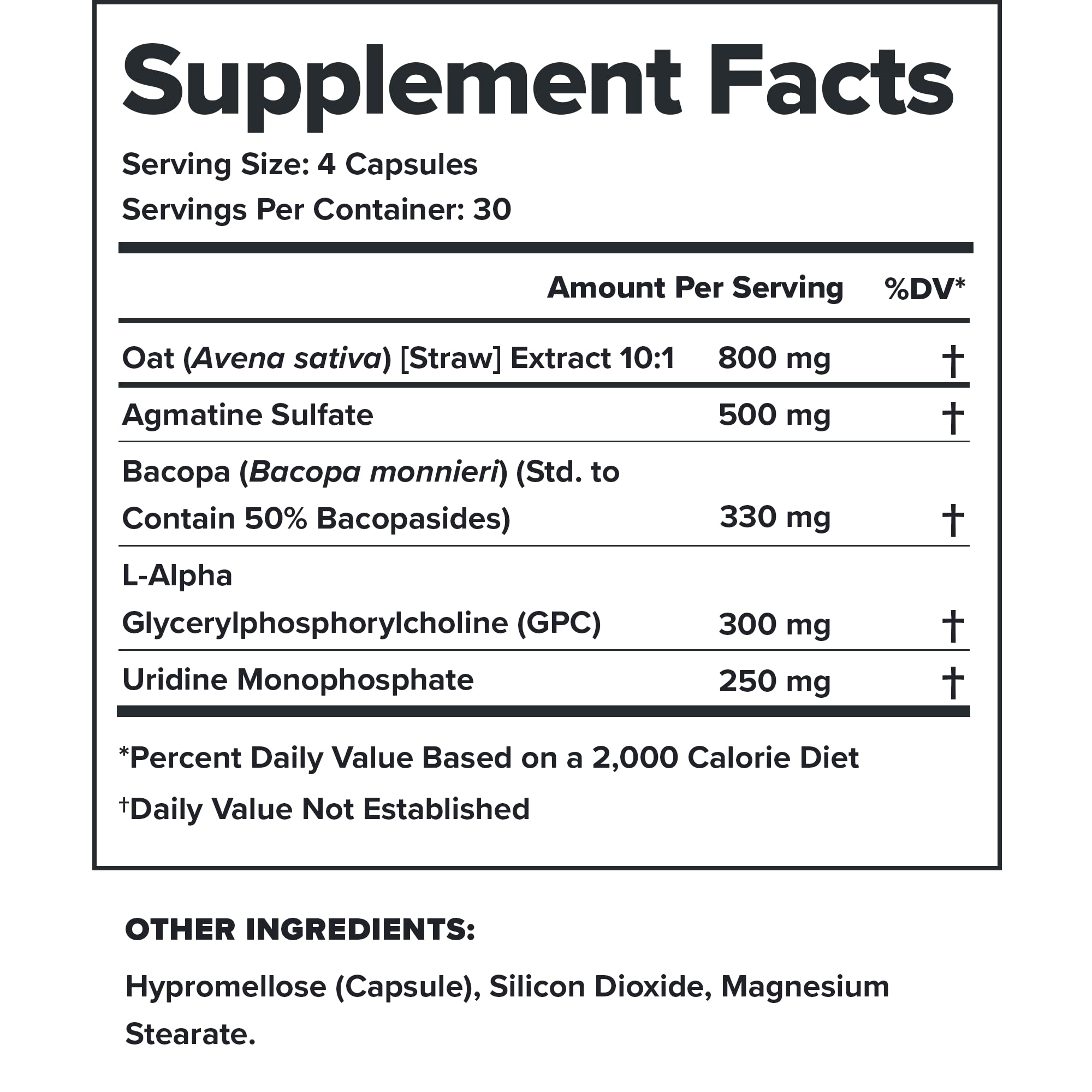 LEGION Ascend label closeup highlights natural ingredients.