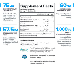 LEGION Biome Probiotic capsules close-up aids balanced gut bacteria