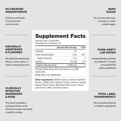 LEGION Creatine Monohydrate Gummies close-up with sour peach flavor.