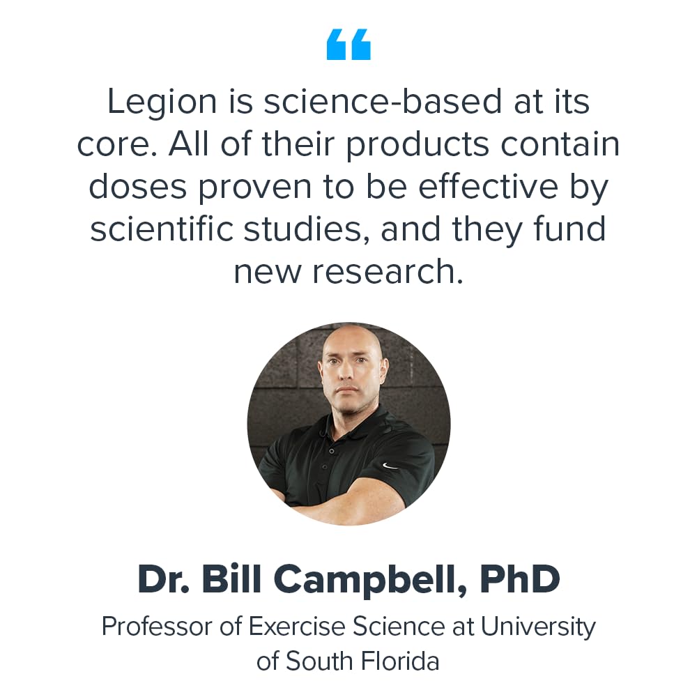 LEGION Egg+ ingredient-list close-up confirms clean, gluten-free, dairy-free protein