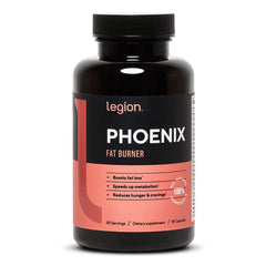 LEGION Phoenix bottle front view for daily routine and energy support.