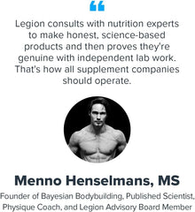 LEGION Plant Plus Protein glass with foam showcases smooth texture and versatile shake ideas.