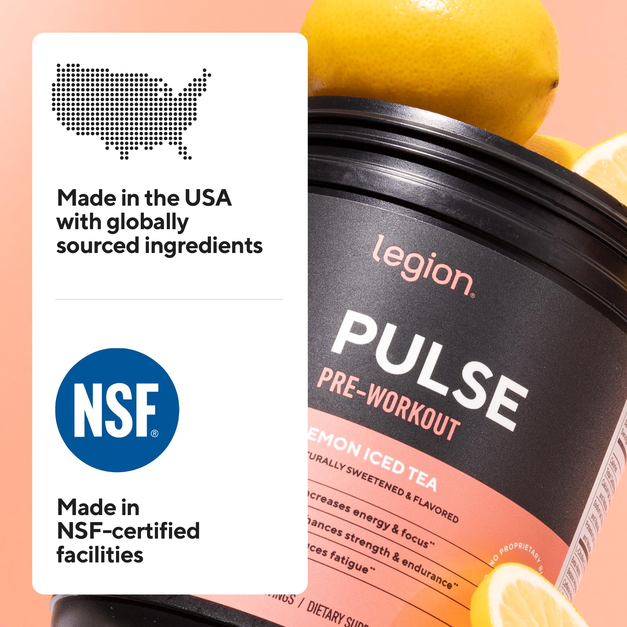 LEGION Pulse compared with caffeinated pre-workout, illustrating jitter-free option.