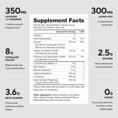 LEGION Pulse Pre Workout Tropical Punch tub label highlights clean, natural ingredients