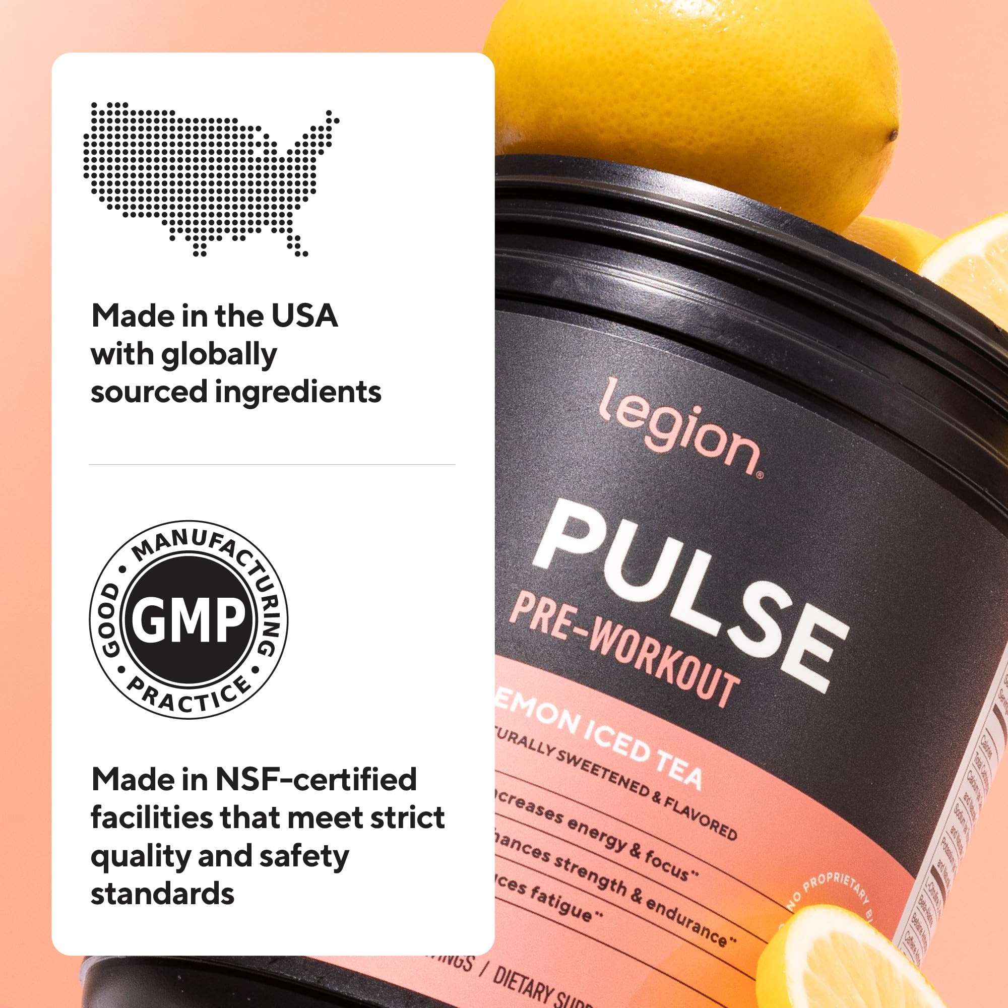 LEGION Pulse laboratorio externo certifica pureza y potencia