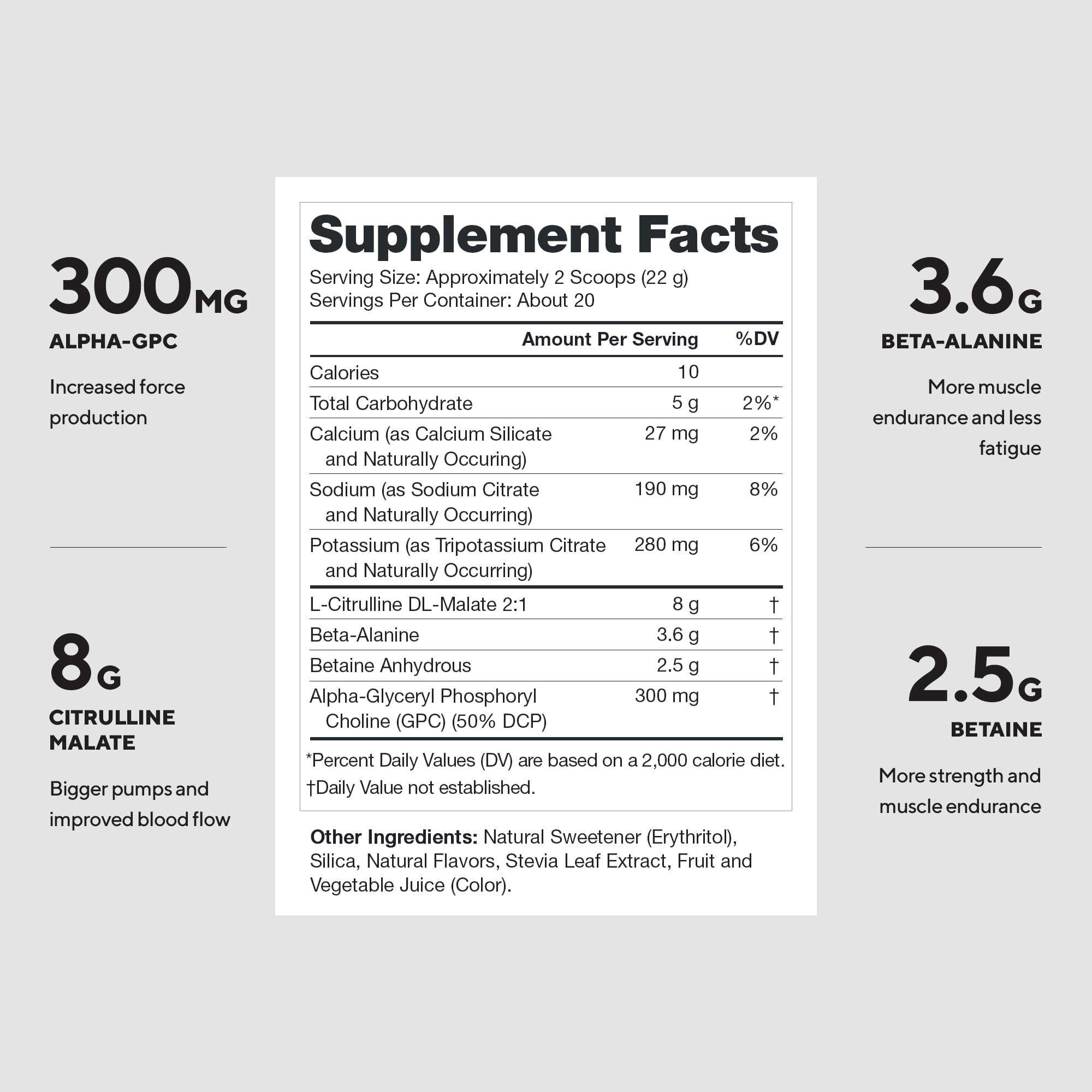 LEGION Pulse scoop on table highlights natural flavor and transparent dosing