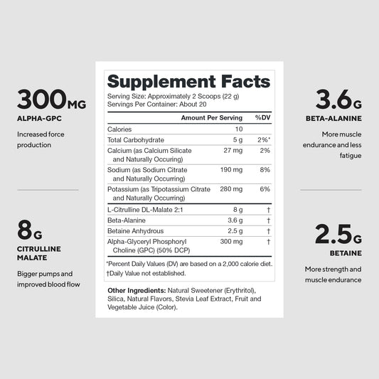 LEGION Pulse scoop on table highlights natural flavor and transparent dosing
