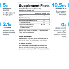 LEGION Recharge micronized creatine monohydrate powder highlighting purity and potency