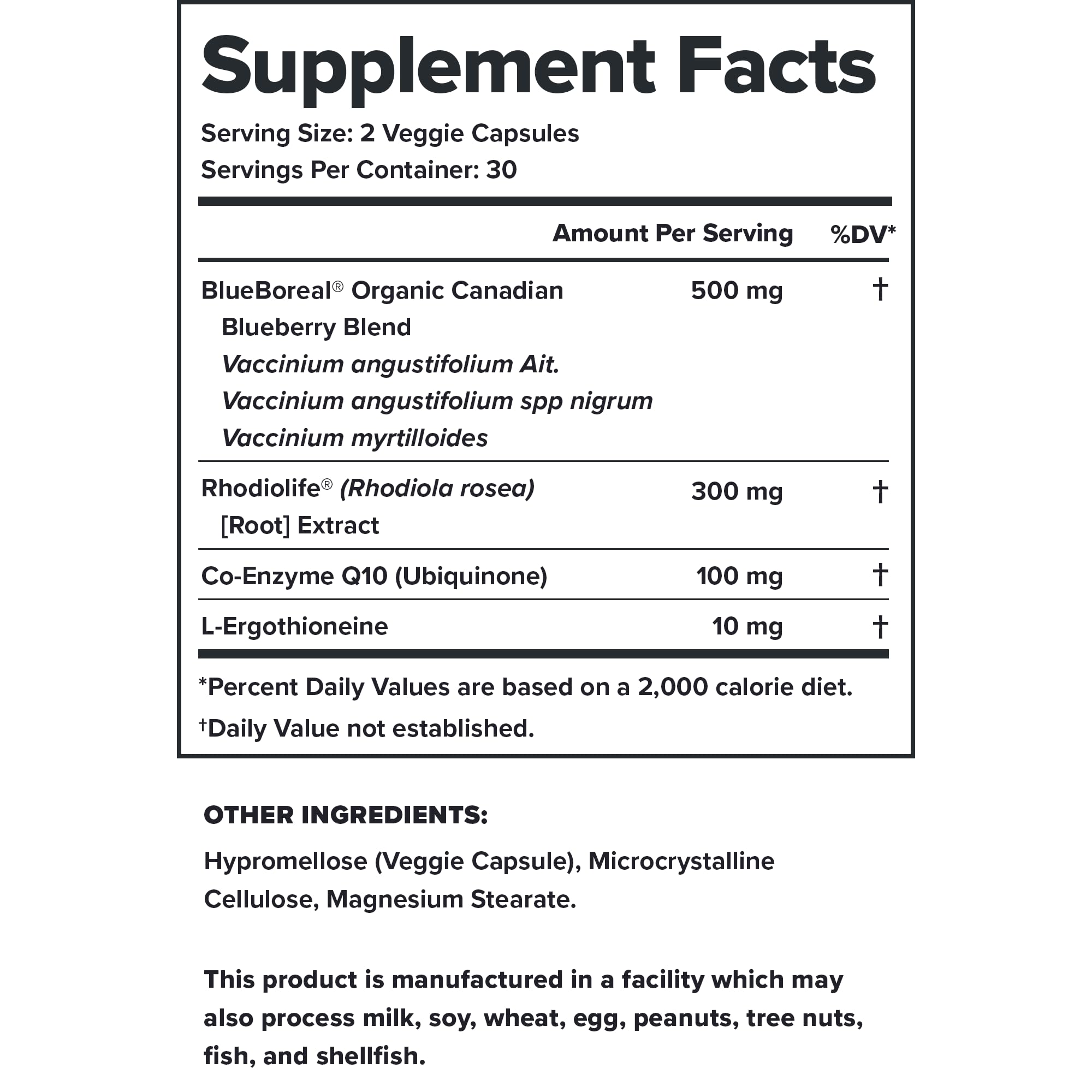 LEGION Vitality Rhodiola Rosea capsule for stress management and resilience.