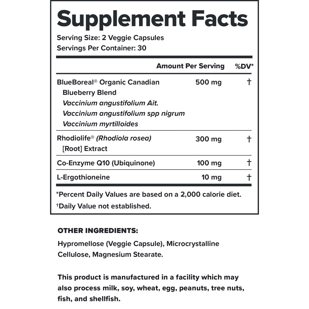 LEGION Vitality Rhodiola Rosea capsule for stress management and resilience.