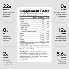 LEGION Whey+ chocolate powder scoop for quick protein.