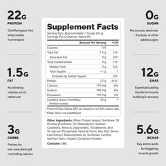 LEGION Whey+ Cinnamon Cereal bottle—grass-fed milk origin for clean, hormone-free protein.