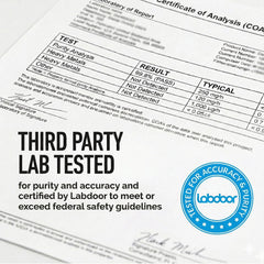 LEGION Whey+ lab testing certificate emphasizes purity.