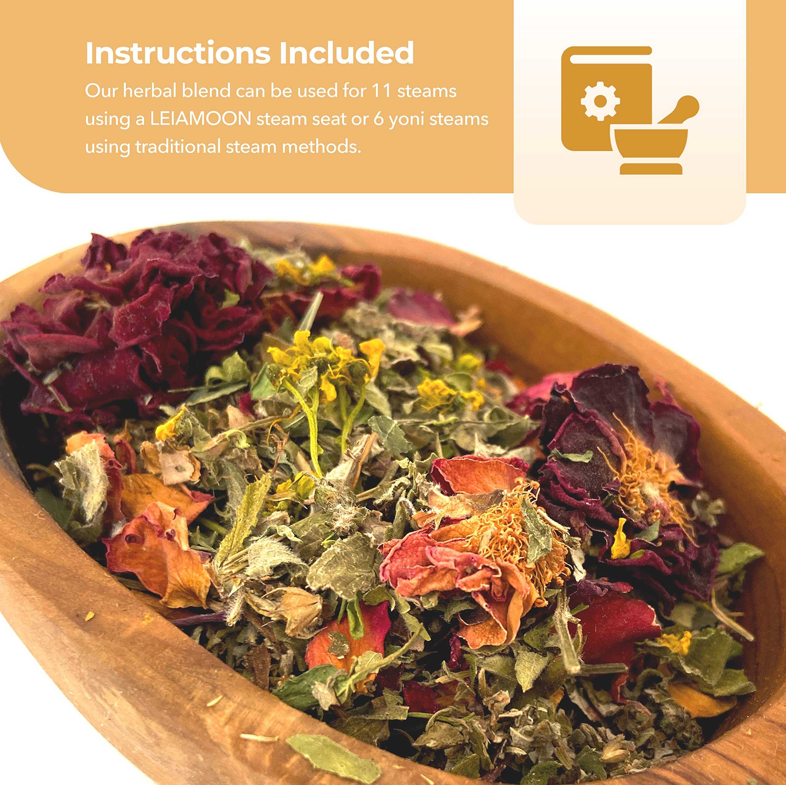Leiamoon uses hand-picked USA botanicals in a small-batch blend.