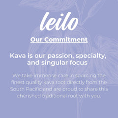 Leilo Kava Relaxation glass serve with sparkling aroma.