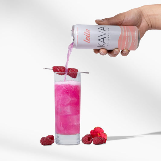 LEILO kava root close-up highlighting natural plant-based relaxation benefits.