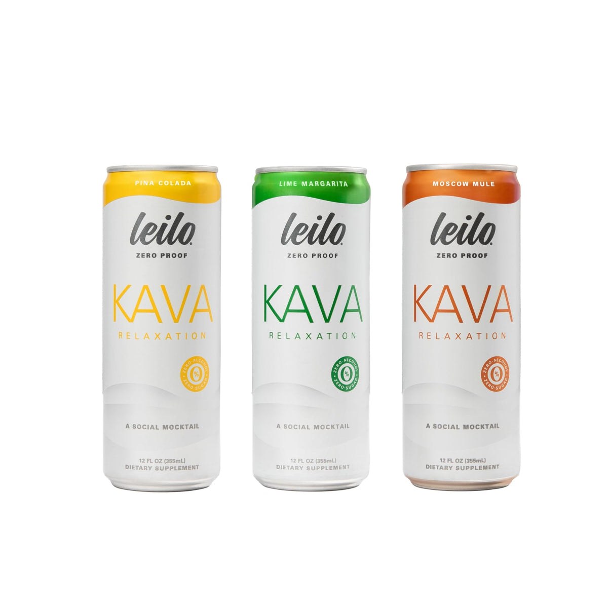 Leilo mocktail variety pack can on a bar setup, sugar-free and non-alcoholic option for gatherings.