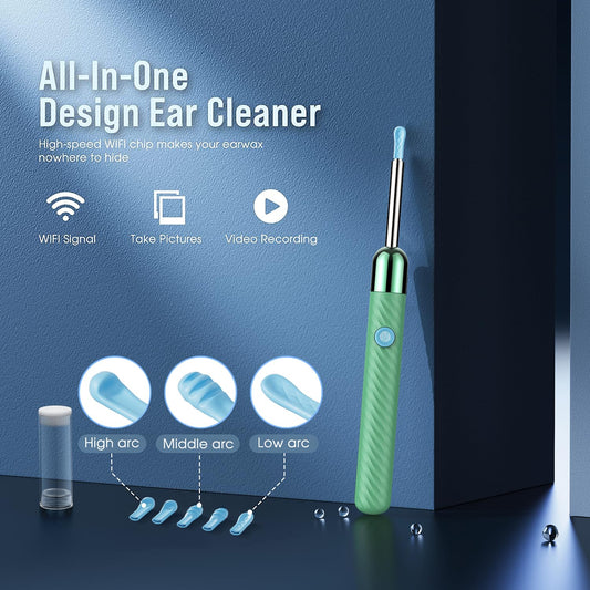 LEIPUT ear scoop silicone cover highlights safe, comfortable cleaning without scratching the ear canal