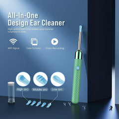 LEIPUT ear scoop silicone cover highlights safe, comfortable cleaning without scratching the ear canal