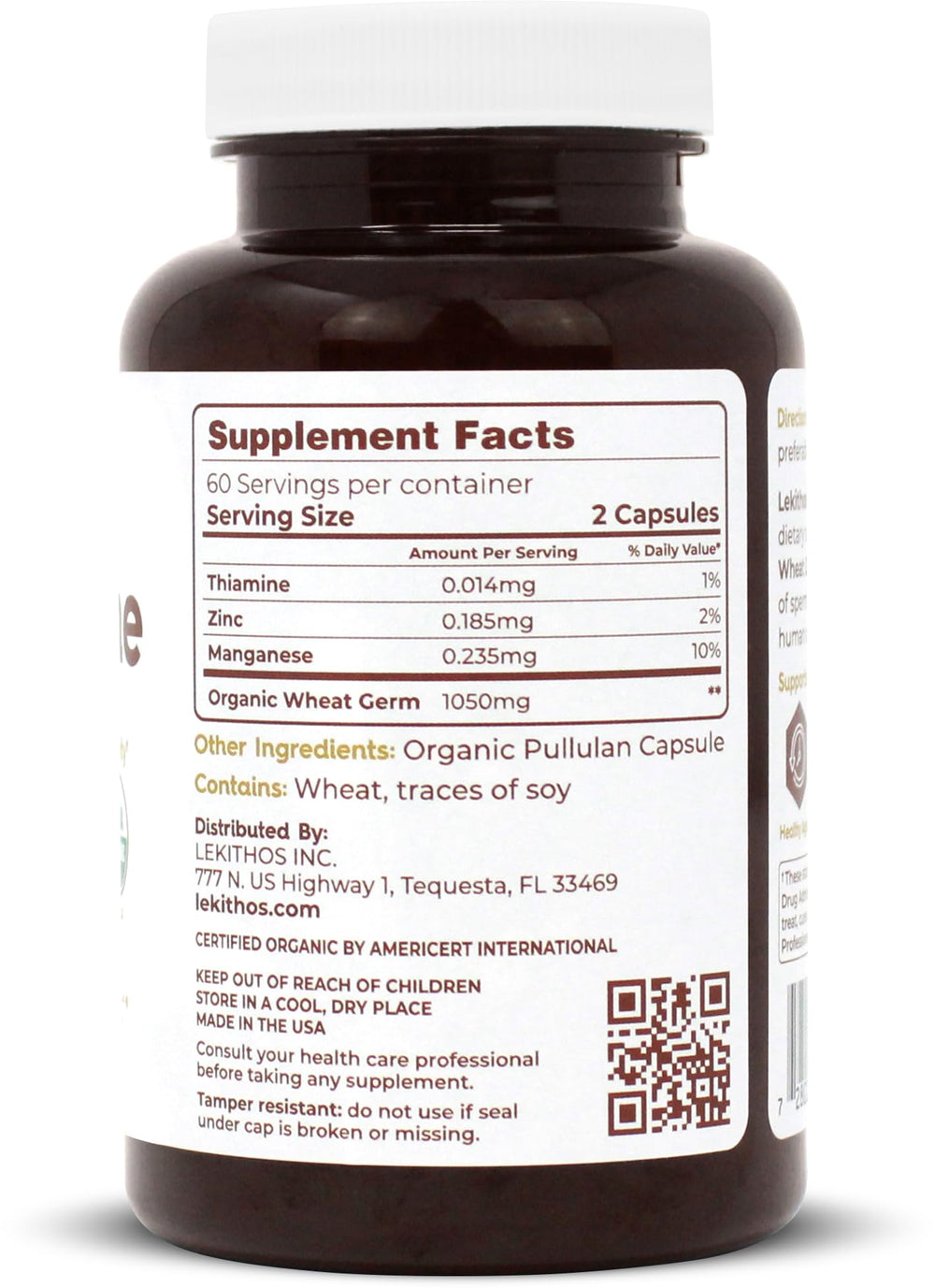 Lekithos pullulan capsules close-up, vegan capsule texture suggests a clean option.