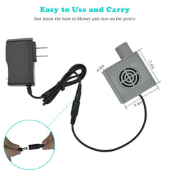 Travel friendly packaging supports compact storage for Lemintae hose dryer.