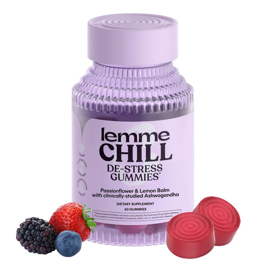 Lemme Chill bottle with KSM-66 Ashwagandha for calm moments