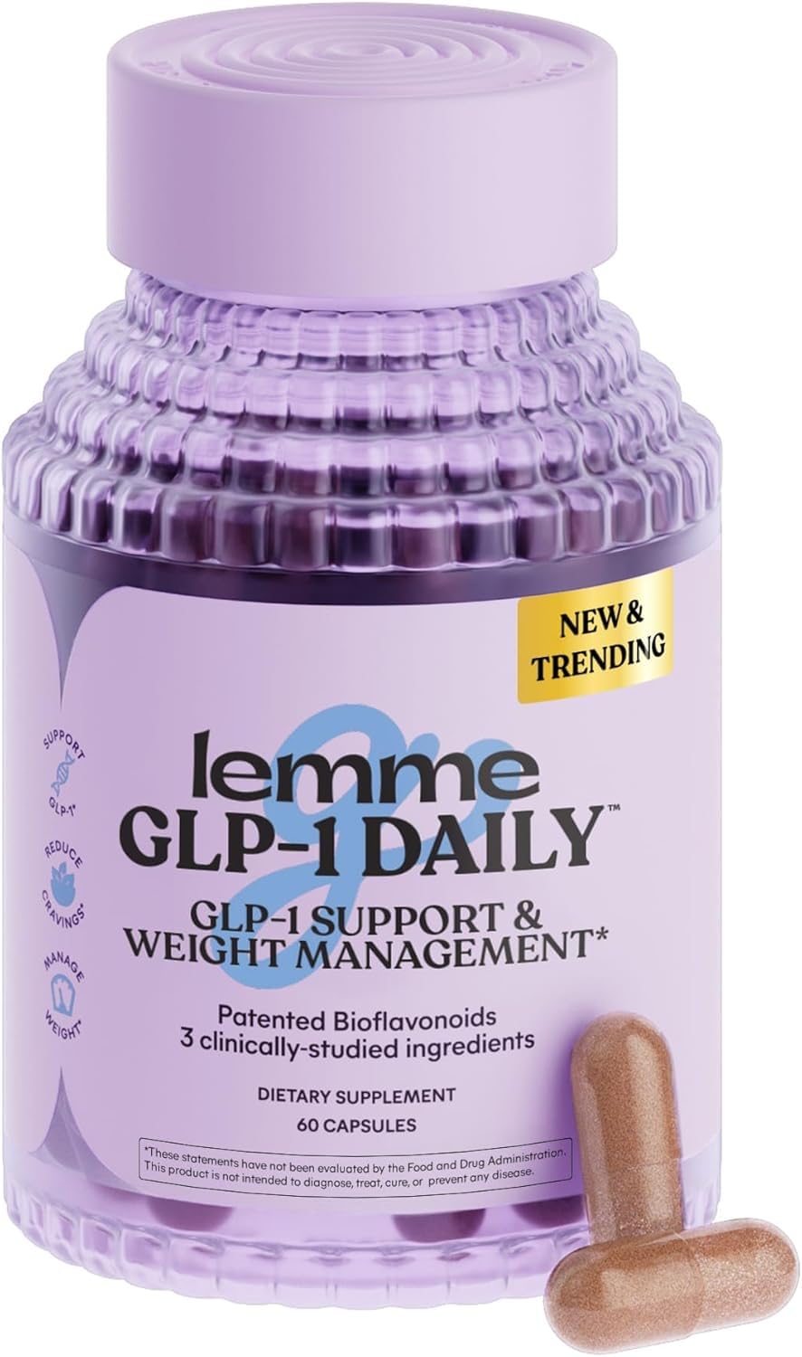 Lemme GLP-1 Daily bottle and capsules for daily hunger support