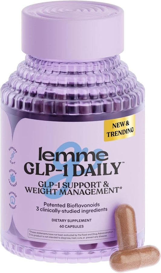Lemme GLP-1 Daily bottle and capsules for daily hunger support