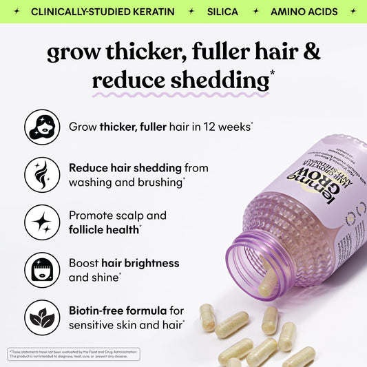 Lemme Grow bottle pour illustrating easy daily intake.
