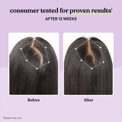 Lemme Grow keratin complex label shows gluten-free non-GMO formula.