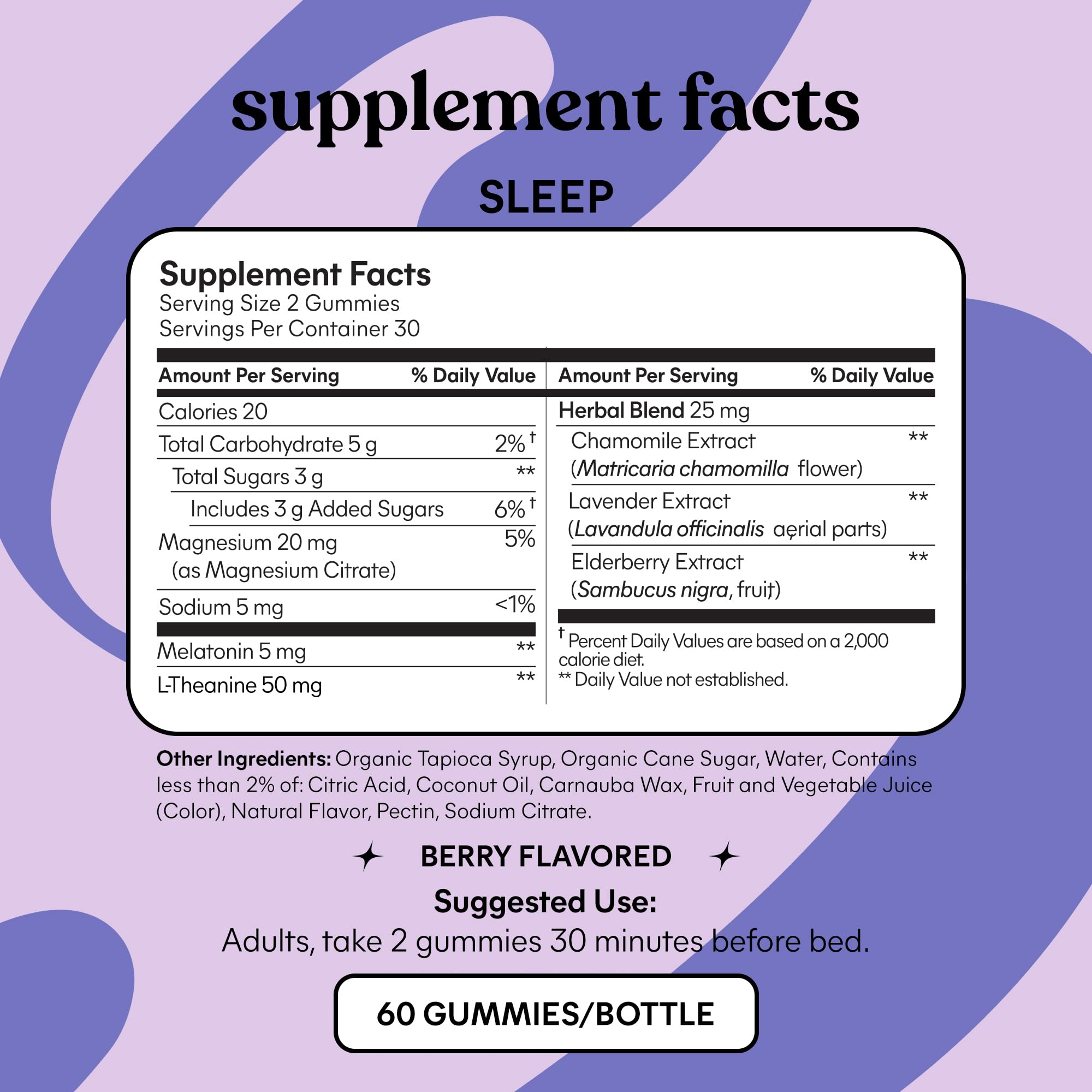 Lemme Sleep L-Theanine calm gummies for relaxed evenings.