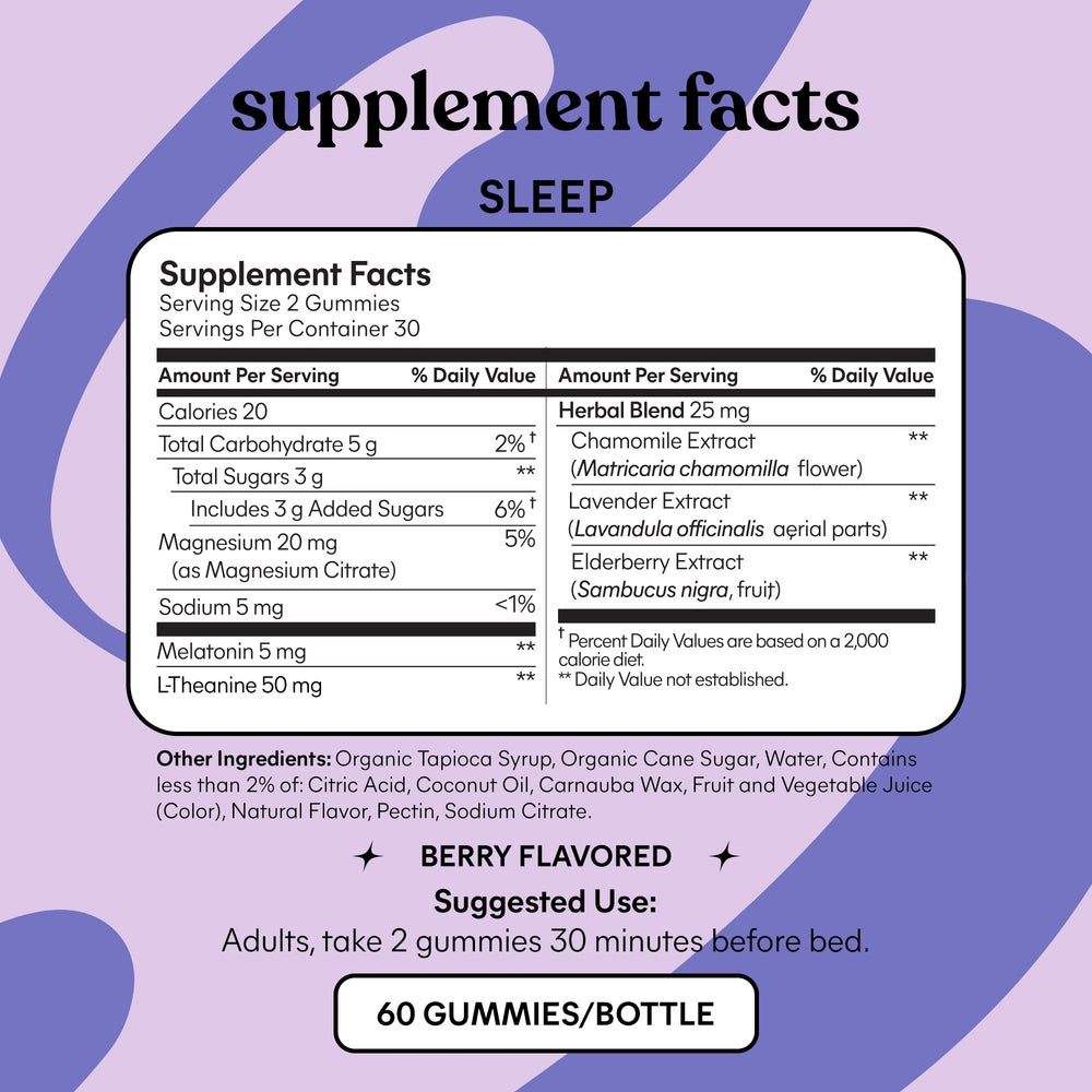 Lemme Sleep L-Theanine calm gummies for relaxed evenings.